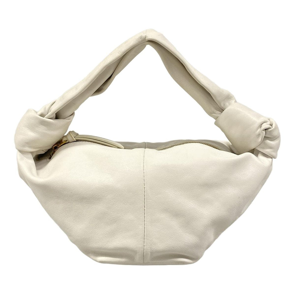 Bottega Veneta Handbag Double Knot White Leather