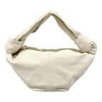 Bottega Veneta Handbag Double Knot White Leather