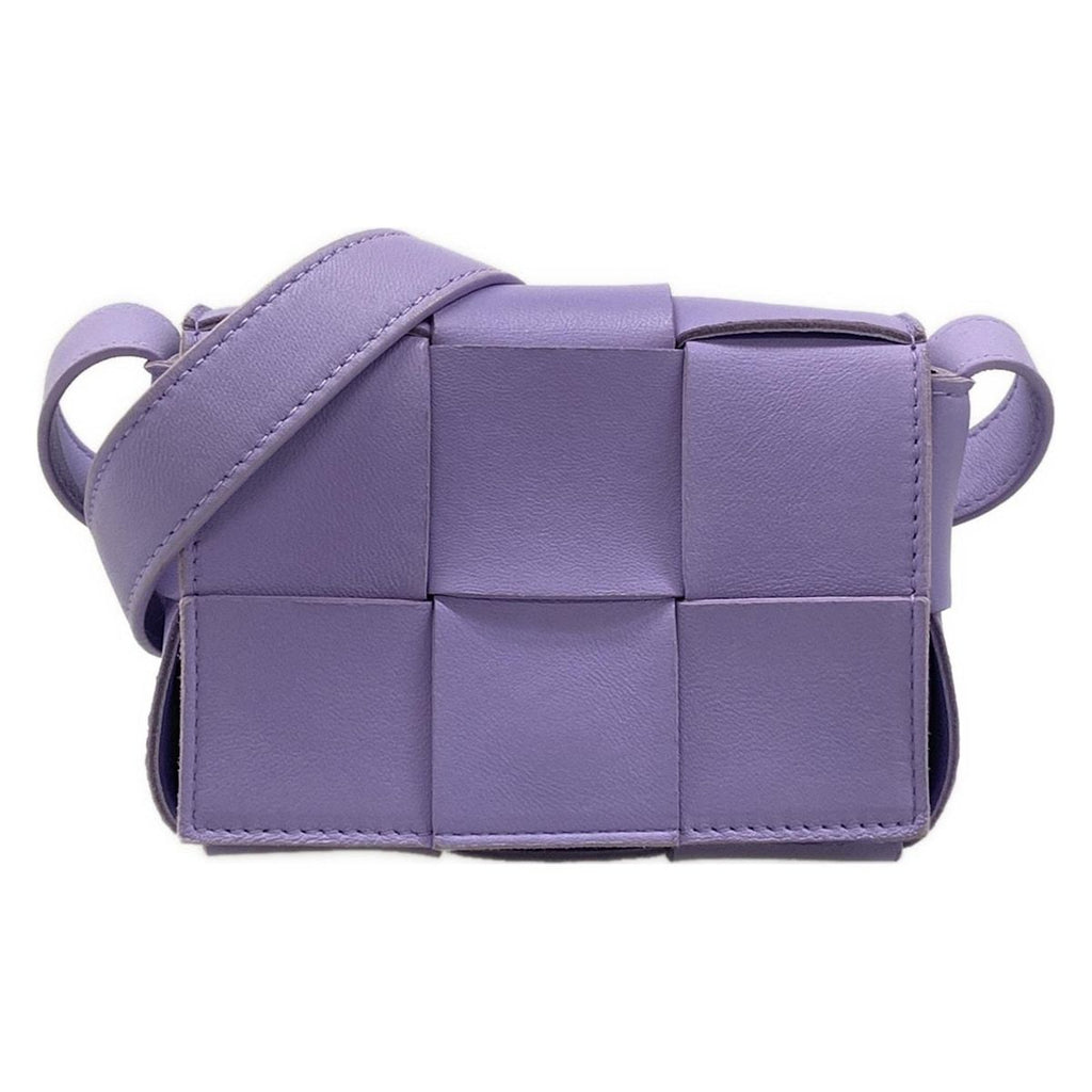 Bottega Veneta Shoulder Bag Candy Cassette Purple Leather