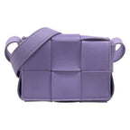 Bottega Veneta Shoulder Bag Candy Cassette Purple Leather