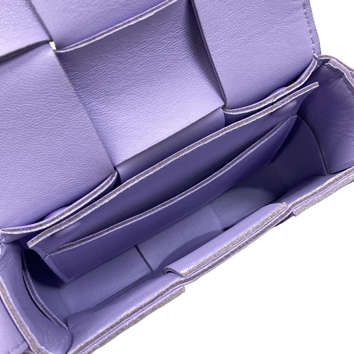 Bottega Veneta Shoulder Bag Candy Cassette Purple Leather — view 7