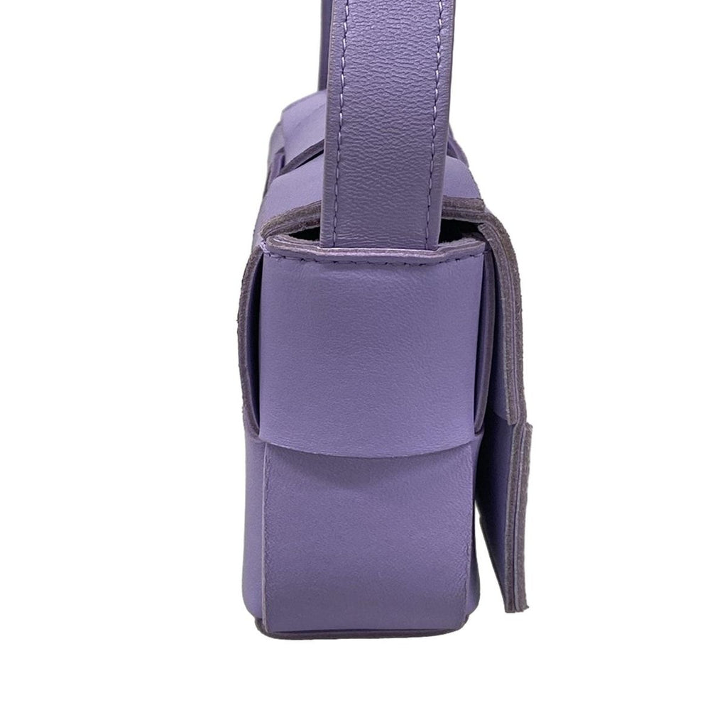 Bottega Veneta Shoulder Bag Candy Cassette Purple Leather — view 2