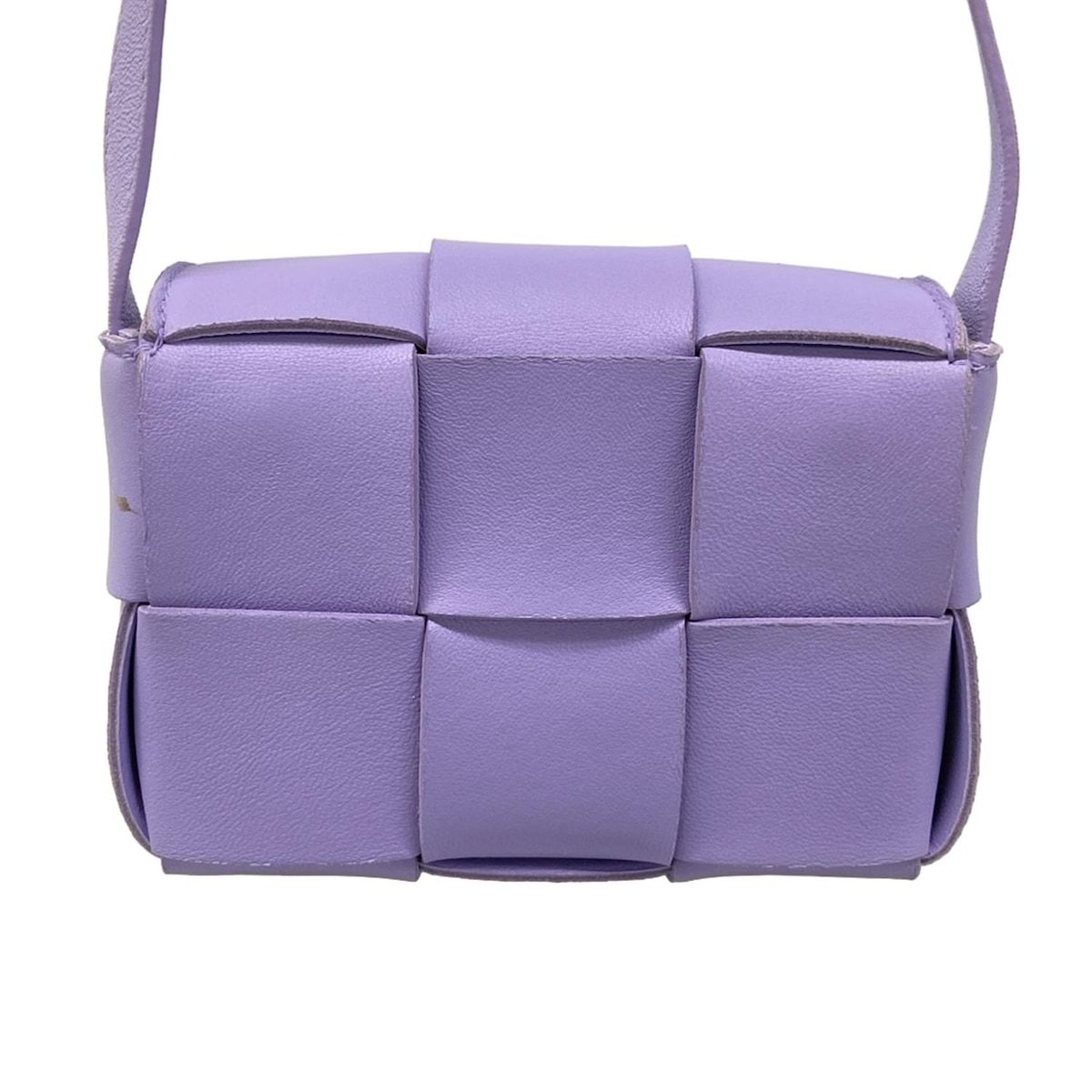 Bottega Veneta Shoulder Bag Candy Cassette Purple Leather — view 3