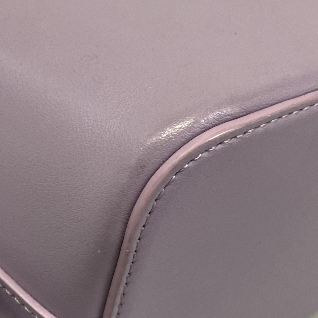 Celine Shoulder Bag Teen Cover de France Light Purple Leather — view 6