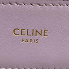 Celine Shoulder Bag Teen Cover de France Light Purple Leather — view 9