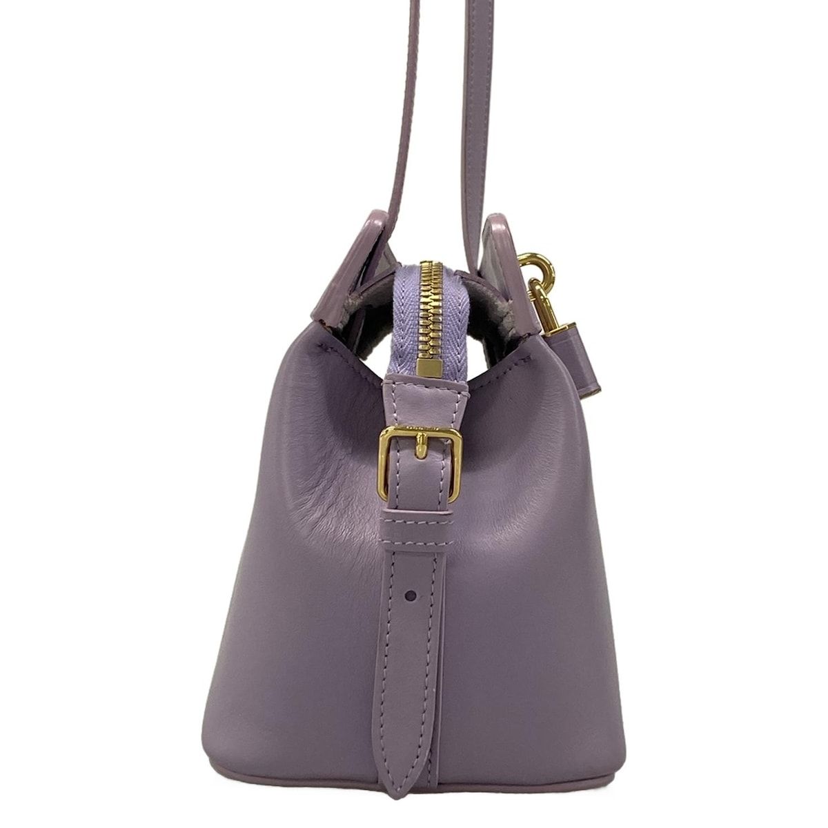 Celine Shoulder Bag Teen Cover de France Light Purple Leather — view 2