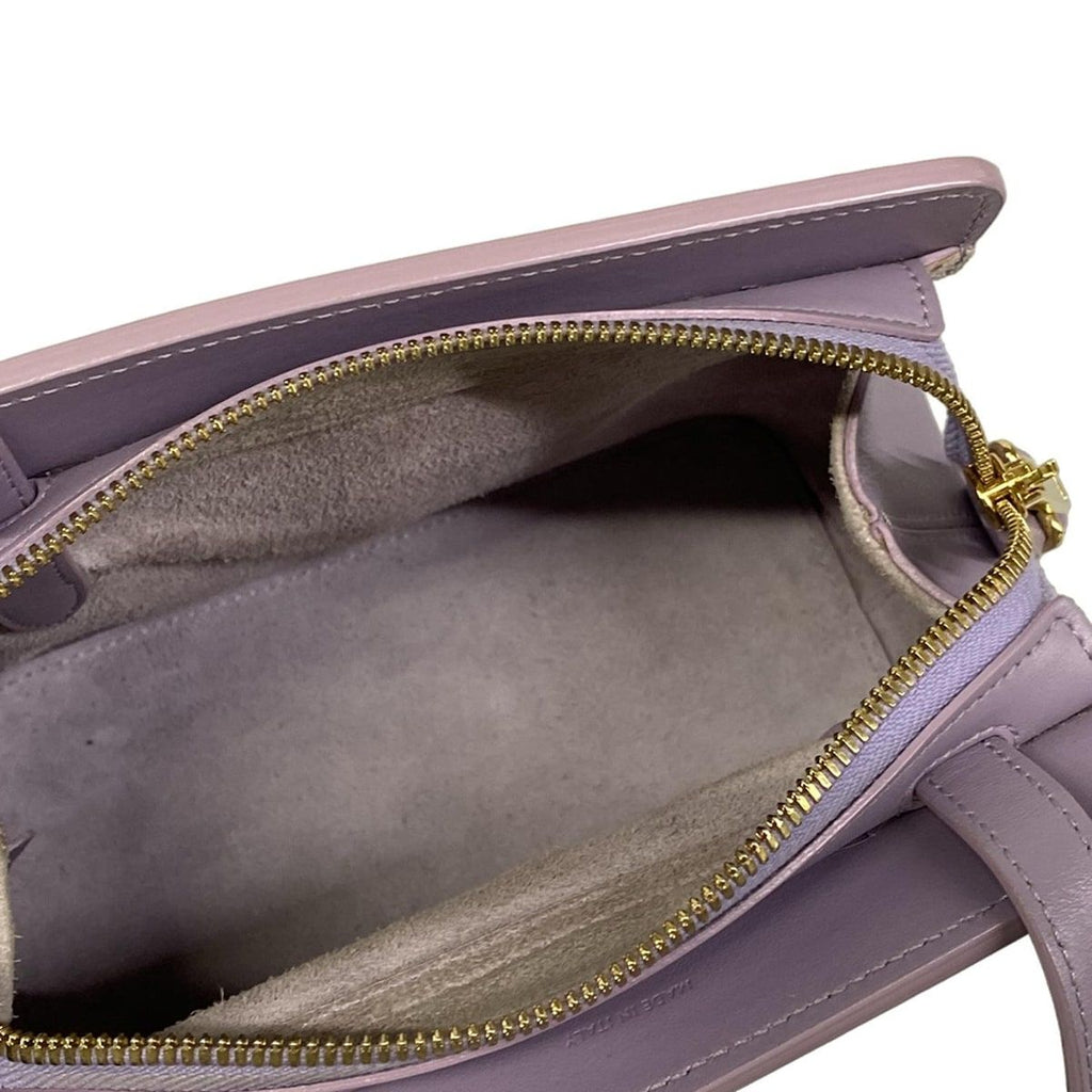 Celine Shoulder Bag Teen Cover de France Light Purple Leather — view 7