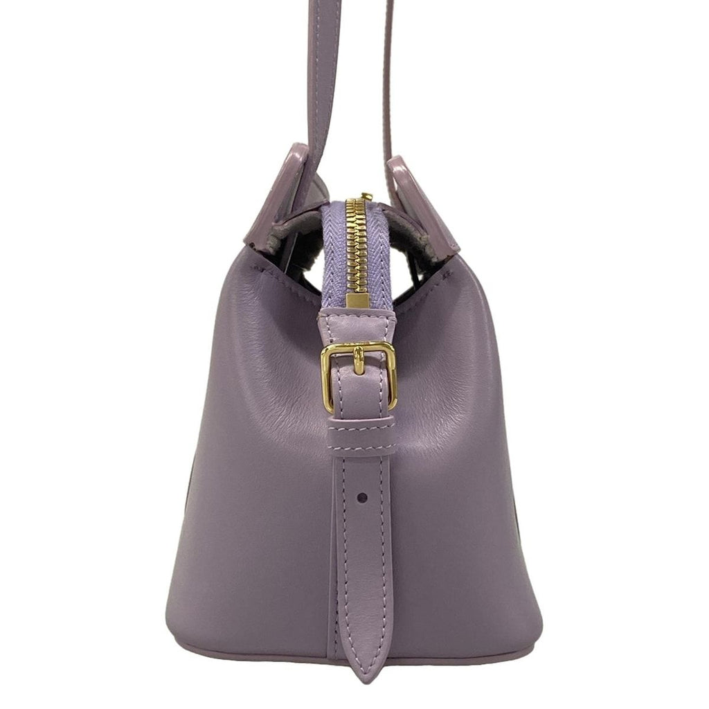 Celine Shoulder Bag Teen Cover de France Light Purple Leather — view 4