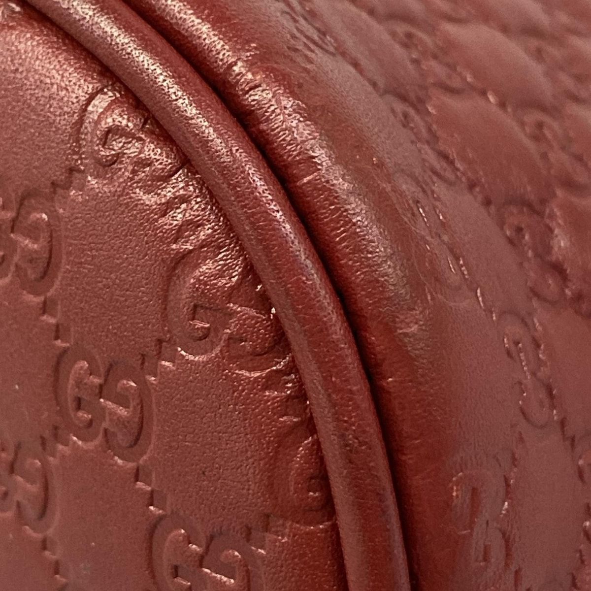 Gucci Handbag Micro Guccissima Red Leather — view 6