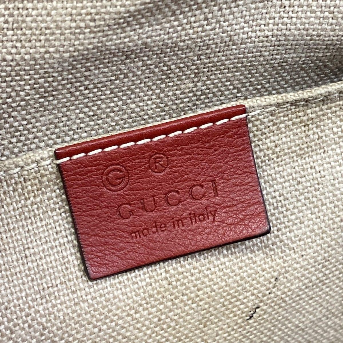 Gucci Handbag Micro Guccissima Red Leather — view 9