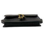 Dior Waist Pouch Saddle Bag Black Leather — view 5