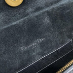 Dior Waist Pouch Saddle Bag Black Leather — view 7