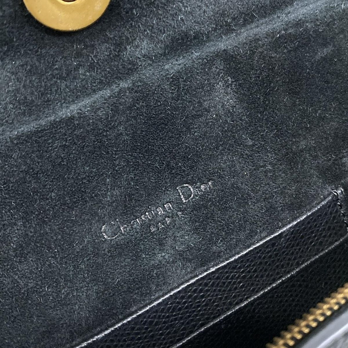 Dior Waist Pouch Saddle Bag Black Leather — view 7