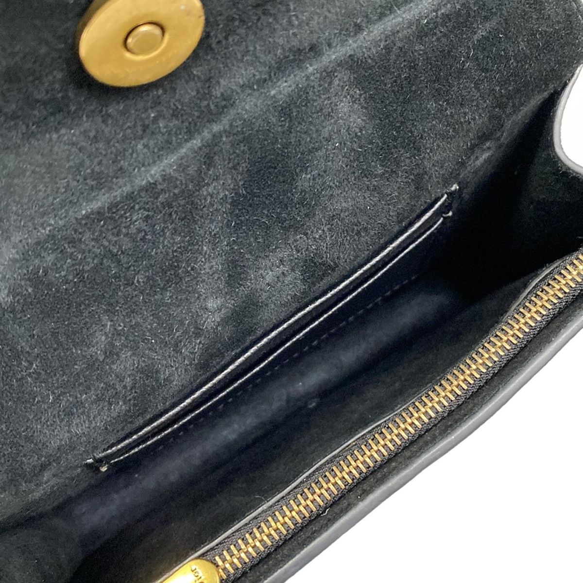Dior Waist Pouch Saddle Bag Black Leather — view 6