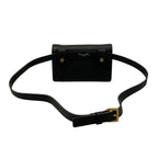Dior Waist Pouch Saddle Bag Black Leather — view 3
