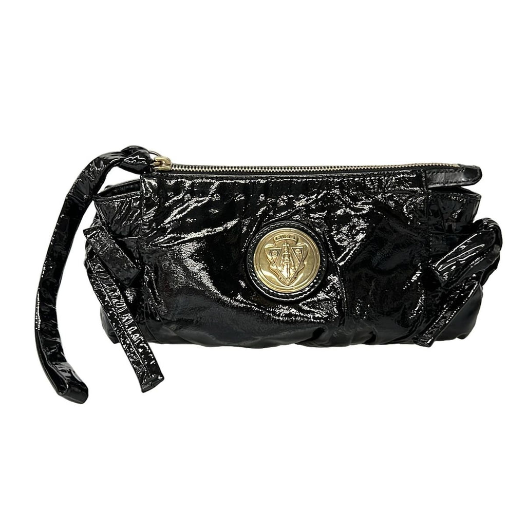 Gucci Clutch Hysteria Black Ribbon Leather