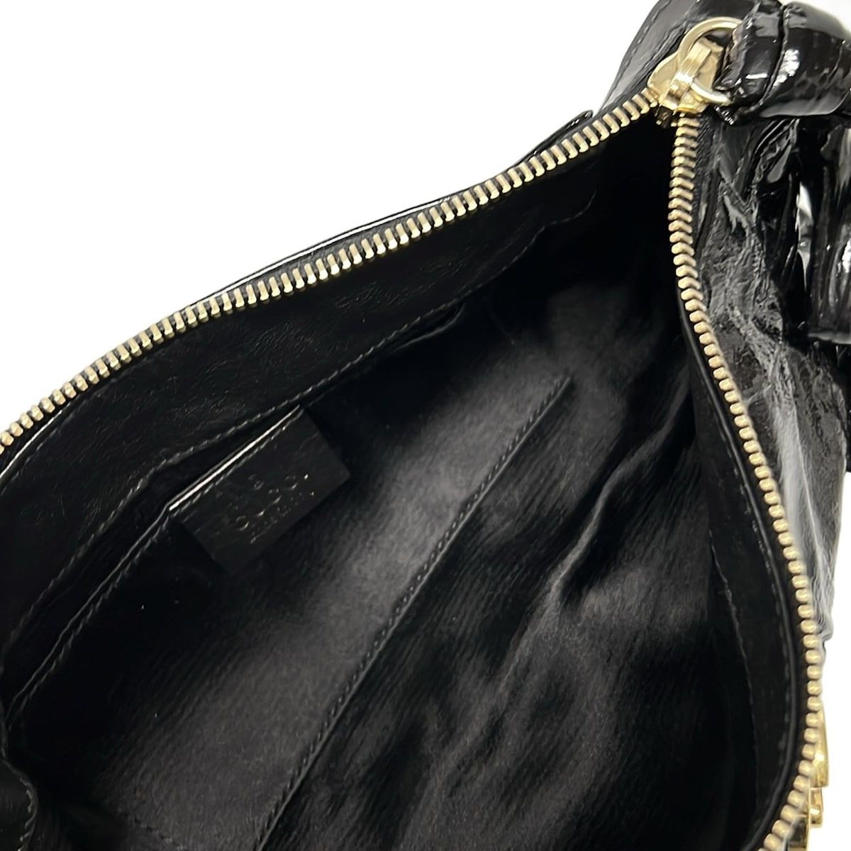 Gucci Clutch Hysteria Black Ribbon Leather — view 7