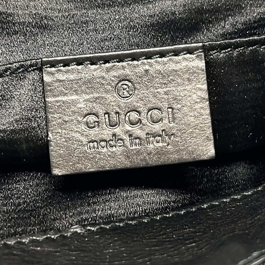 Gucci Clutch Hysteria Black Ribbon Leather — view 8