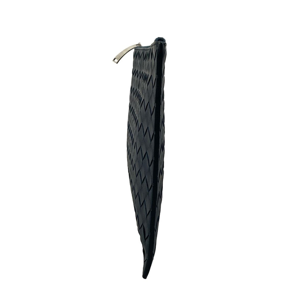 Bottega Veneta Clutch Intrecciato Navy Leather — view 4