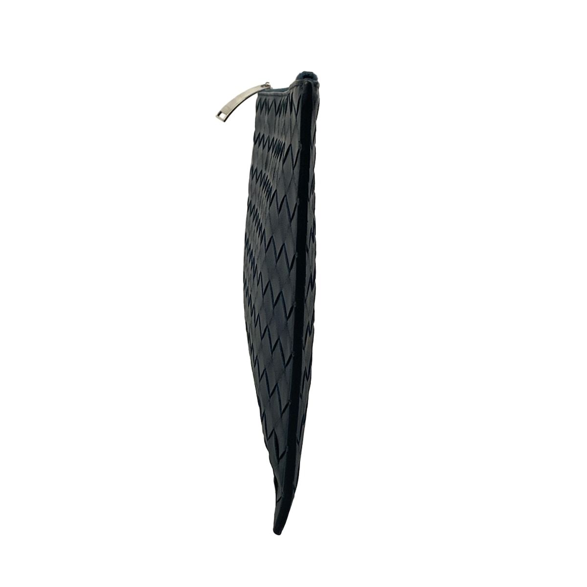 Bottega Veneta Clutch Intrecciato Navy Leather — view 4
