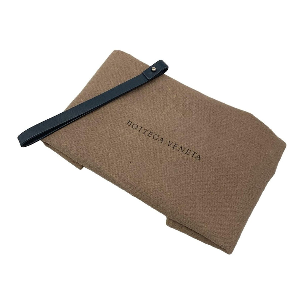Bottega Veneta Clutch Intrecciato Navy Leather — view 8