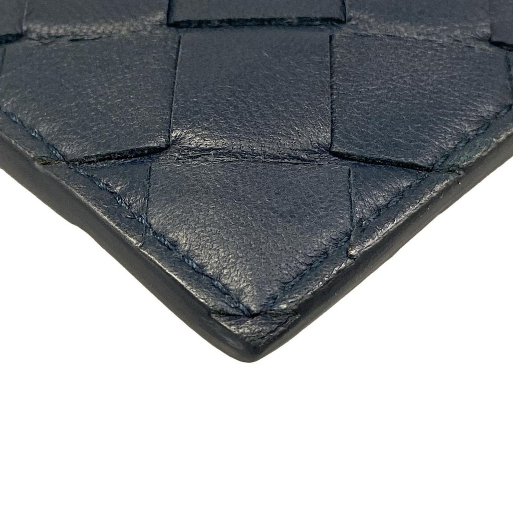Bottega Veneta Clutch Intrecciato Navy Leather — view 6