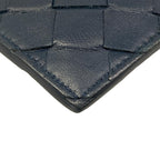 Bottega Veneta Clutch Intrecciato Navy Leather — view 6