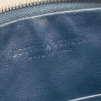 Bottega Veneta Clutch Intrecciato Navy Leather — view 9