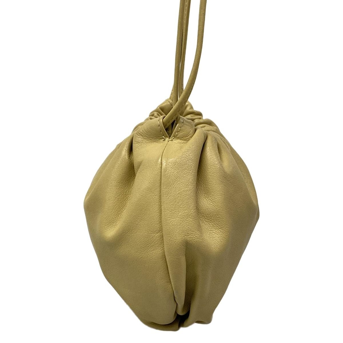 Bottega Veneta Shoulder Bag Mini the Valve Beige Leather — view 2