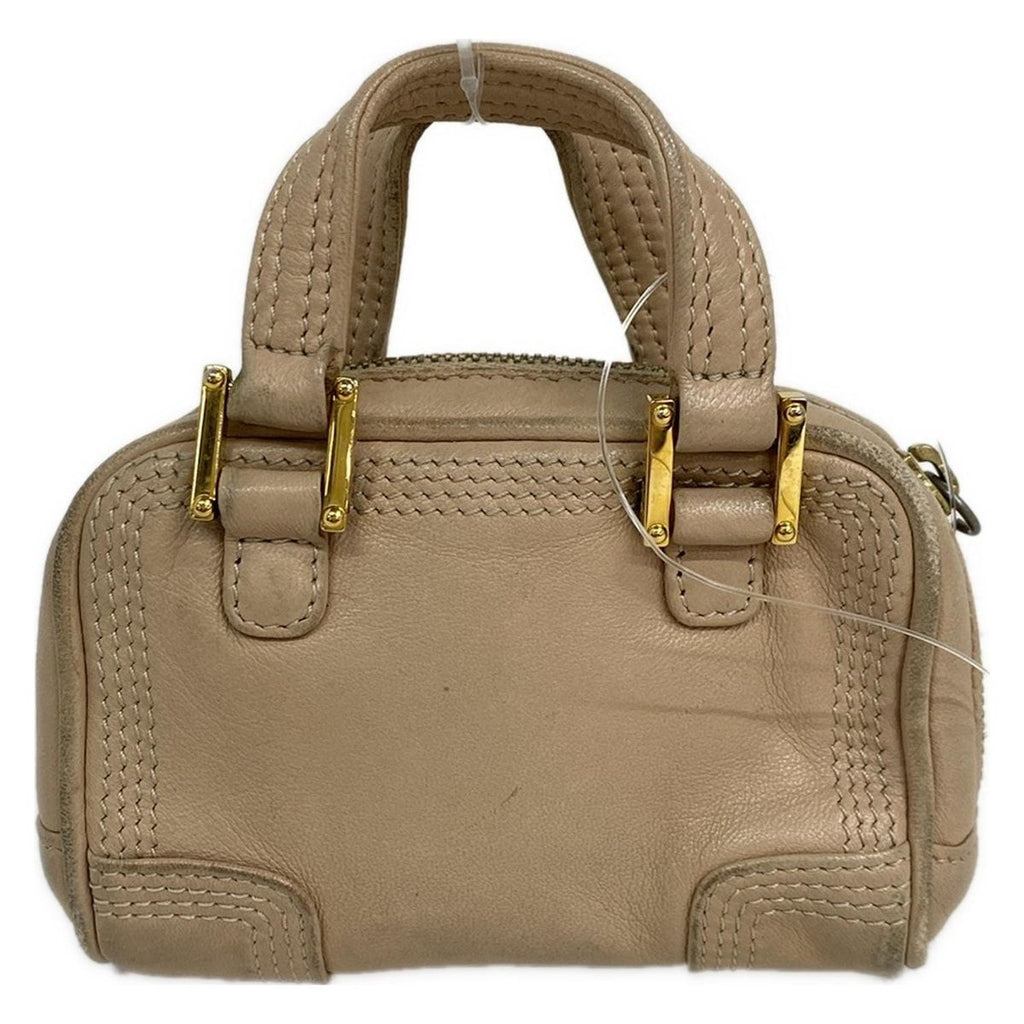 Loewe Amazona Nano Beige Mini Bag with Key Ring Leather — view 3