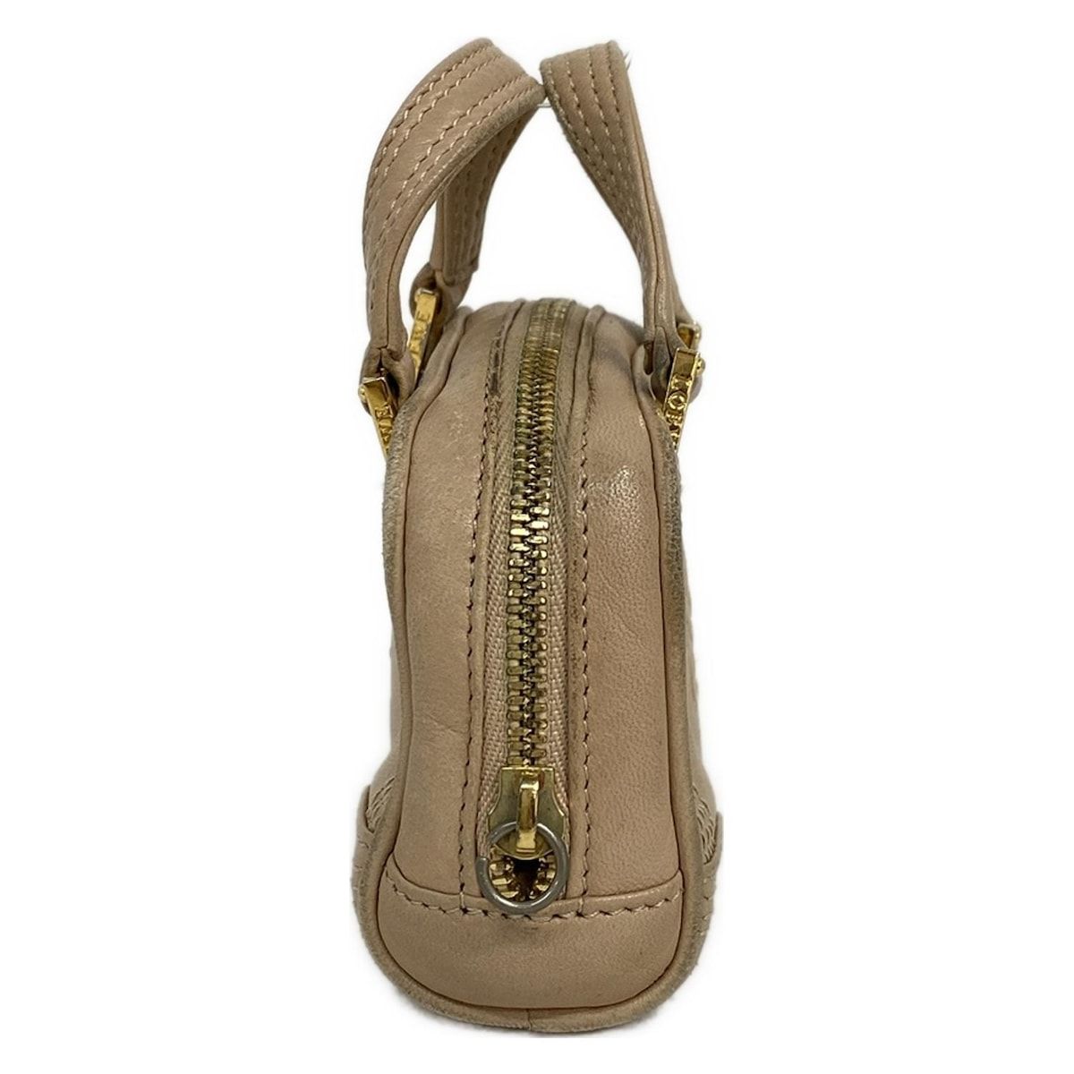 Loewe Amazona Nano Beige Mini Bag with Key Ring Leather — view 4