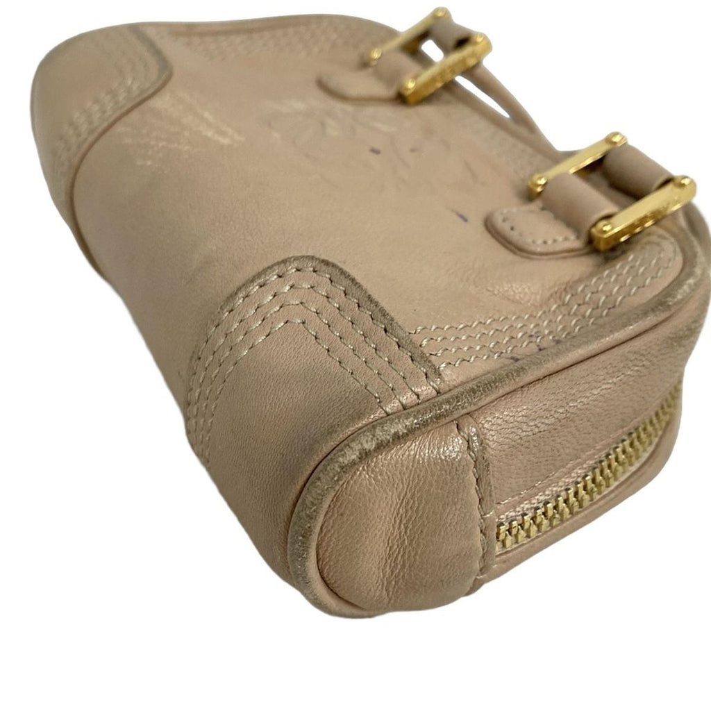 Loewe Amazona Nano Beige Mini Bag with Key Ring Leather — view 6