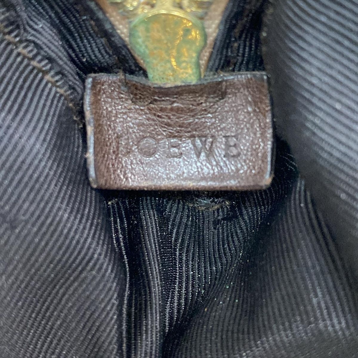 Loewe Amazona Nano Beige Mini Bag with Key Ring Leather — view 9