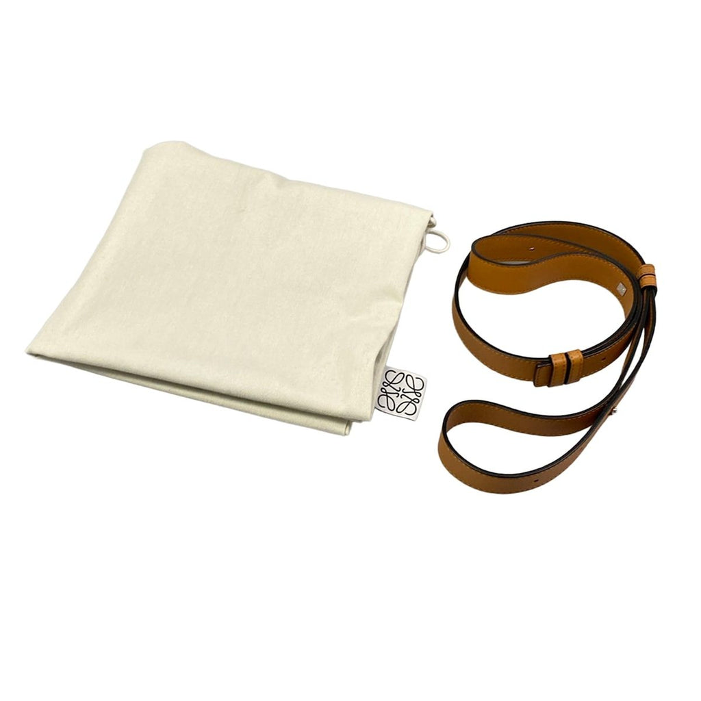 Loewe Handbag Hammock Drawstring Bag Small Brown Leather — view 8