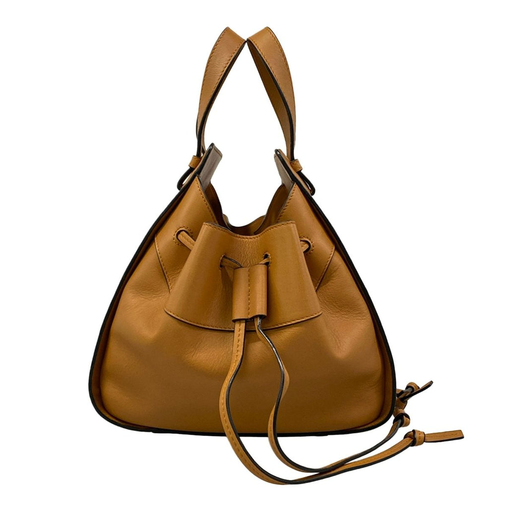 Loewe Handbag Hammock Drawstring Bag Small Brown Leather — view 2