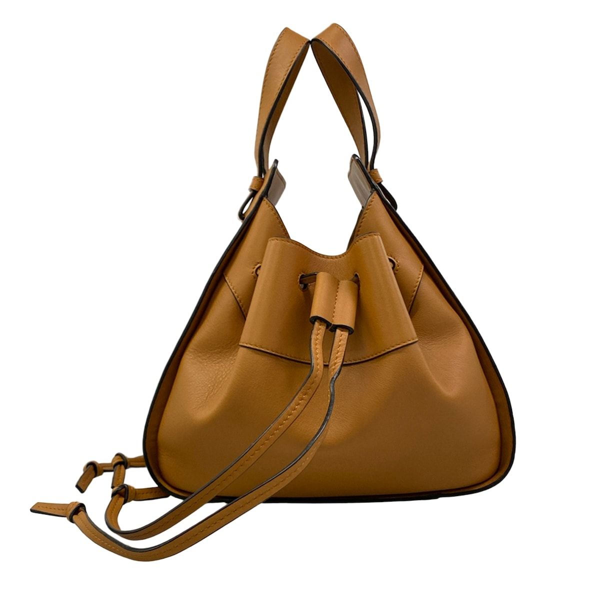 Loewe Handbag Hammock Drawstring Bag Small Brown Leather — view 4