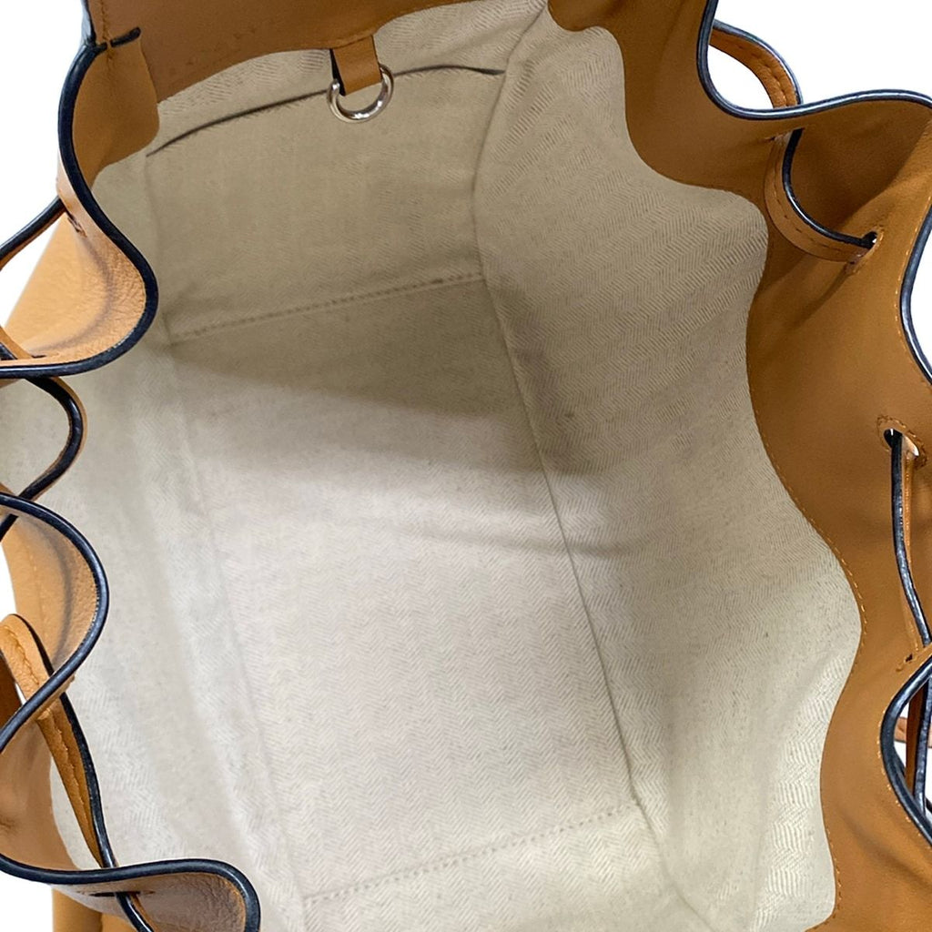 Loewe Handbag Hammock Drawstring Bag Small Brown Leather — view 7