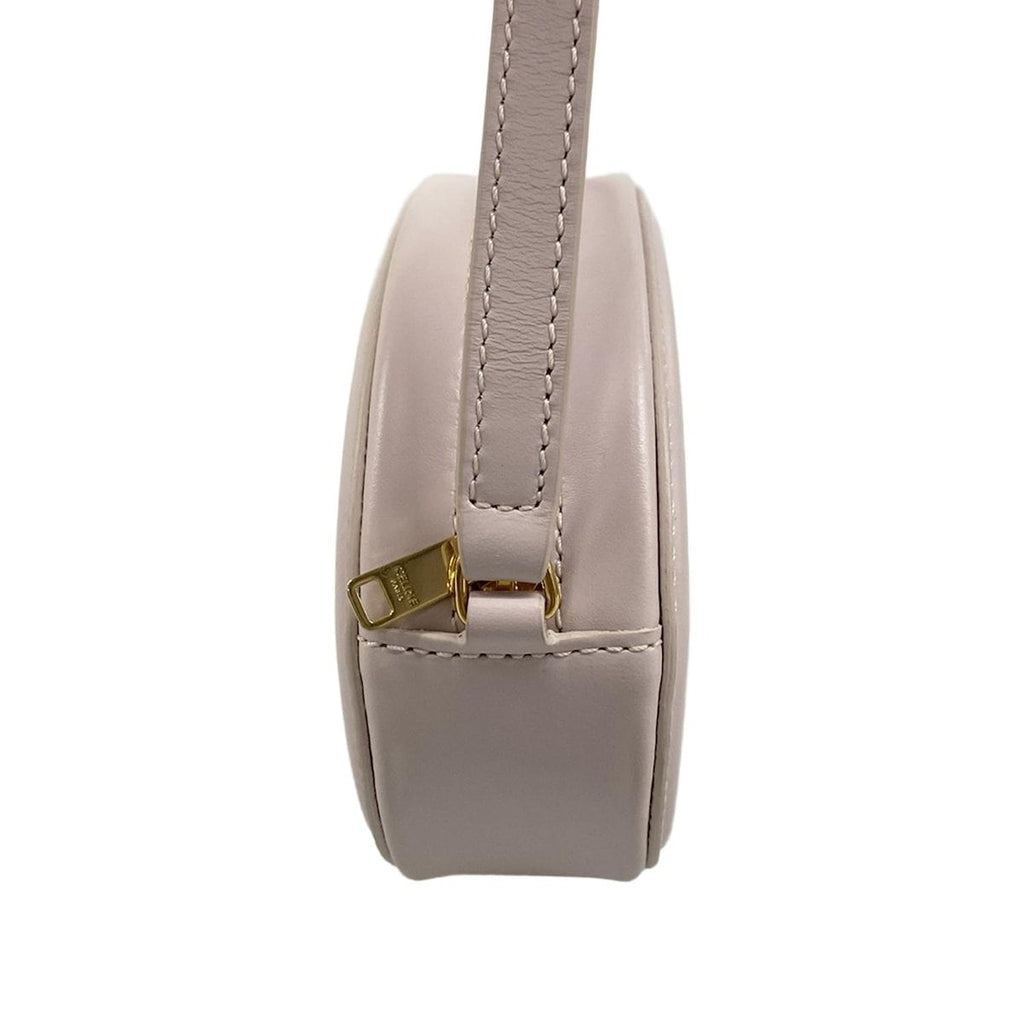 Celine Shoulder Bag Crossbody Oval Purse Cuill Triomphe Light Pink — view 4