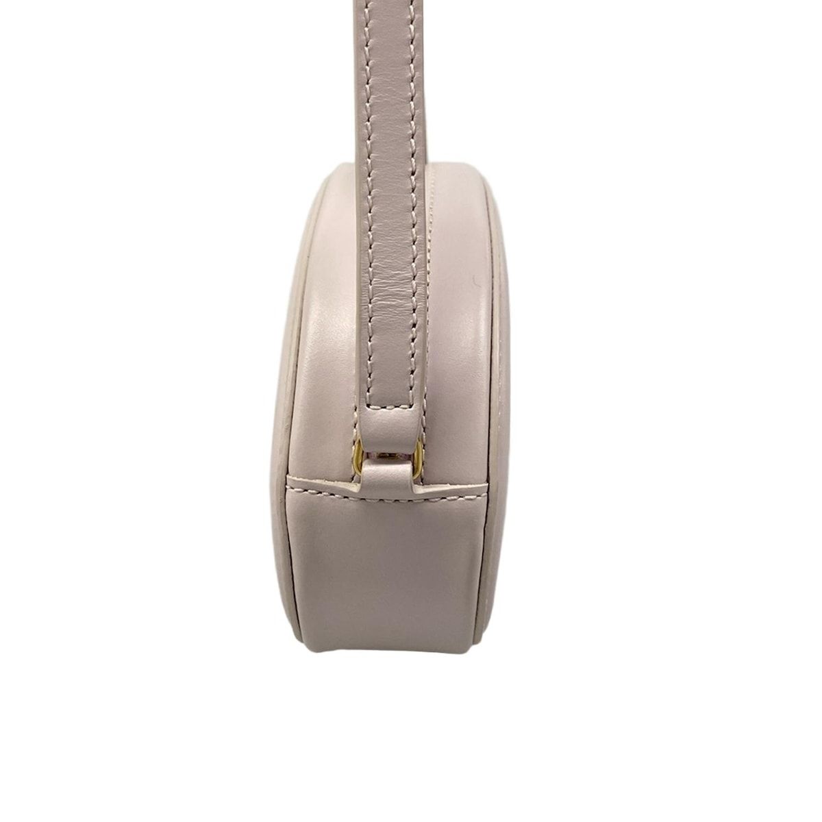 Celine Shoulder Bag Crossbody Oval Purse Cuill Triomphe Light Pink — view 2