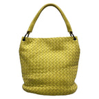 Bottega Veneta Handbag Intrecciato Yellow Leather