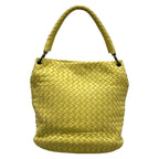 Bottega Veneta Handbag Intrecciato Yellow Leather — view 3