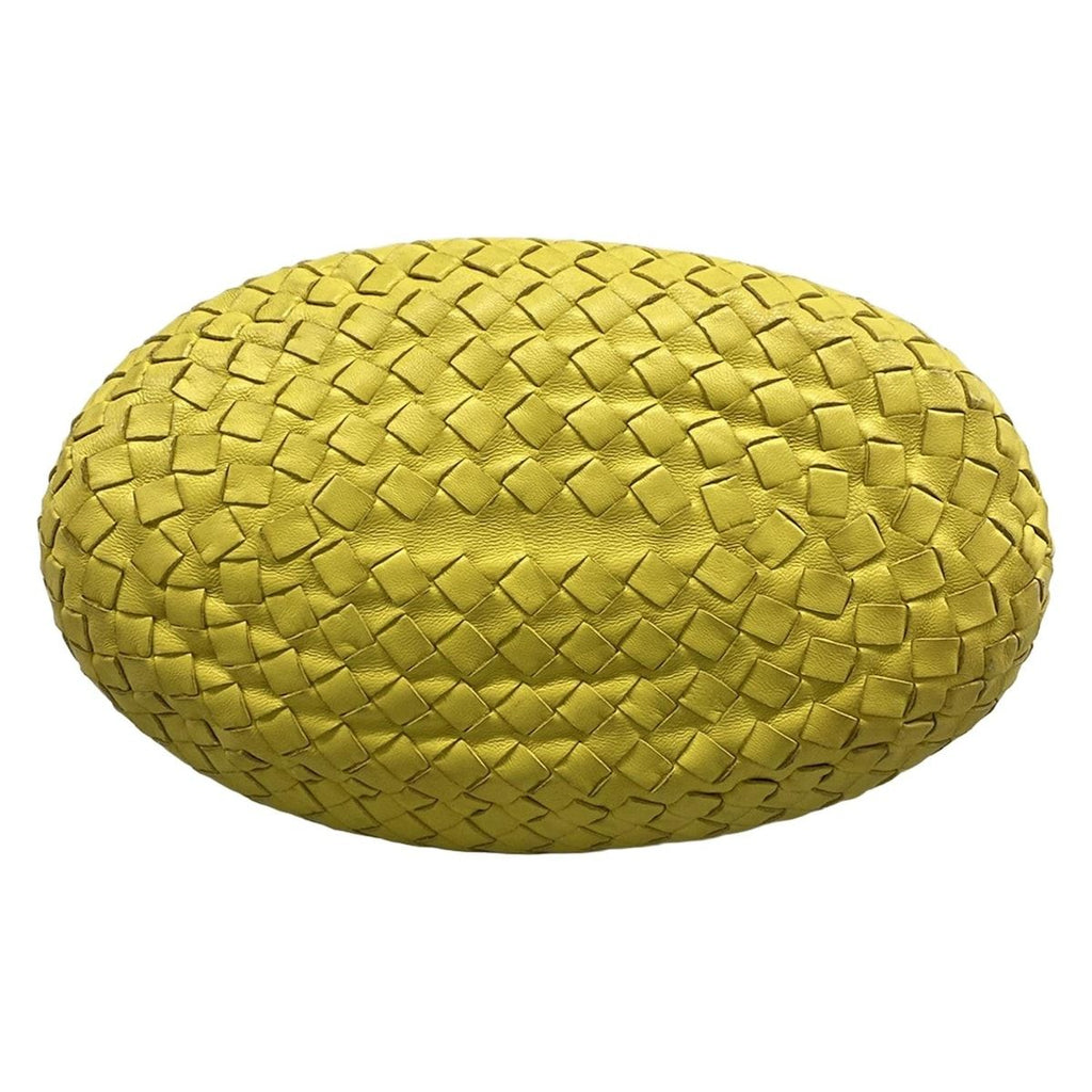 Bottega Veneta Handbag Intrecciato Yellow Leather — view 5