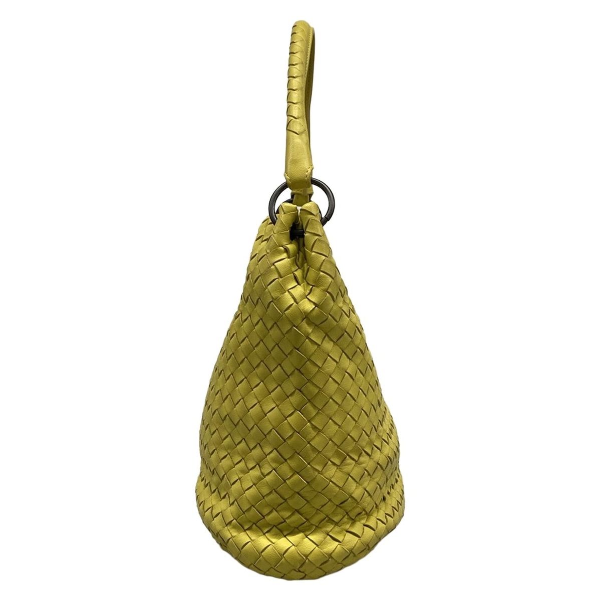 Bottega Veneta Handbag Intrecciato Yellow Leather — view 2