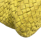 Bottega Veneta Handbag Intrecciato Yellow Leather — view 6