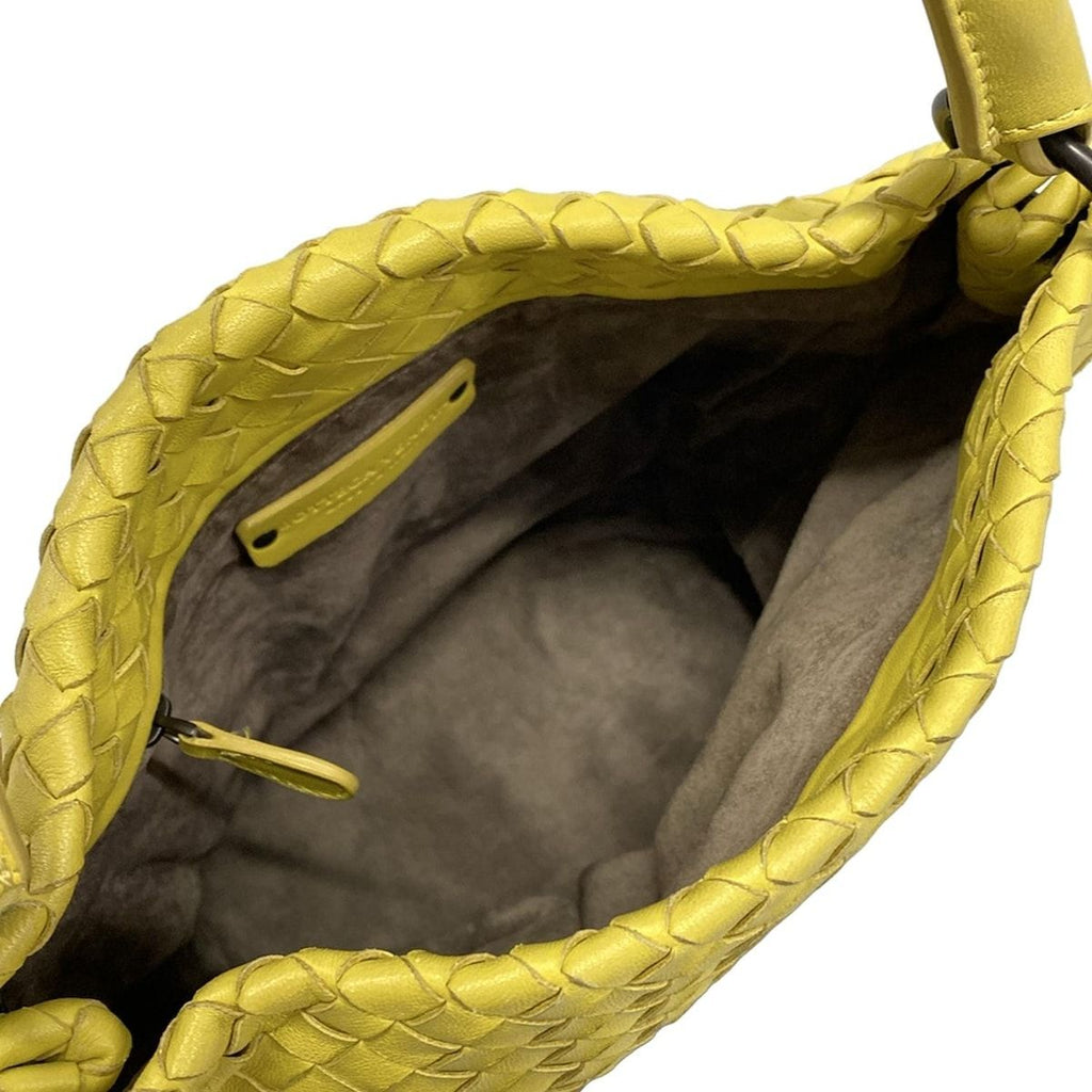 Bottega Veneta Handbag Intrecciato Yellow Leather — view 7