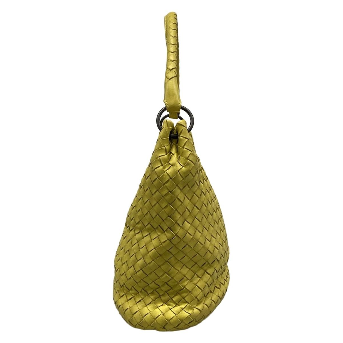 Bottega Veneta Handbag Intrecciato Yellow Leather — view 4