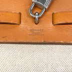 Hermes Handbag Herbag MM Ivory Brown Silver — view 9