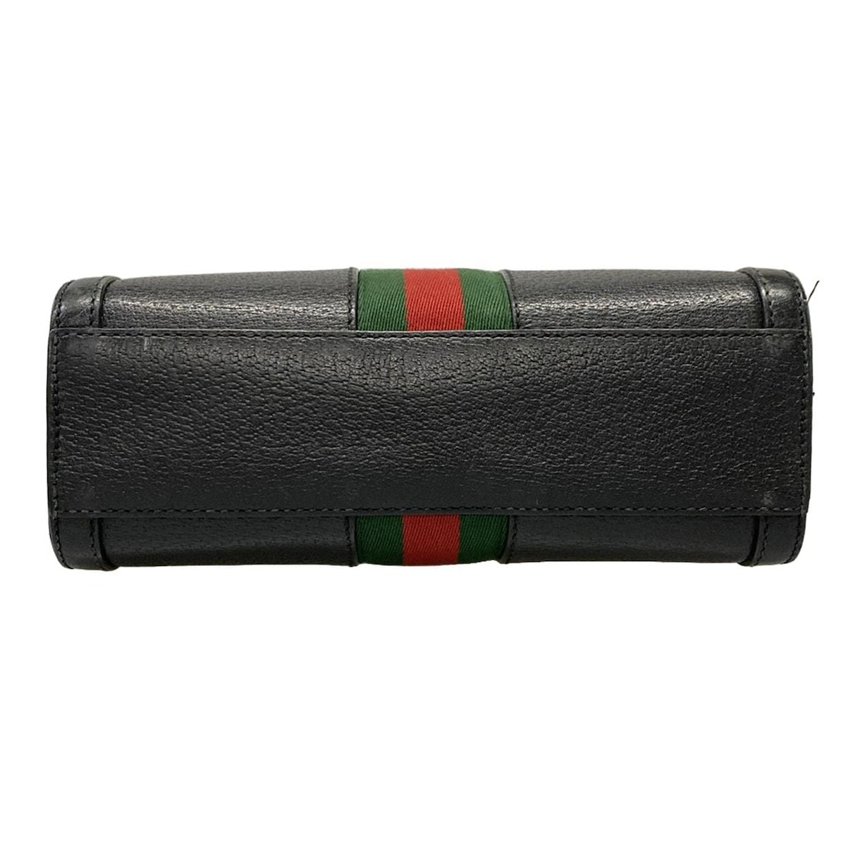 Gucci Handbag Ophidia Black Green Red Leather — view 5