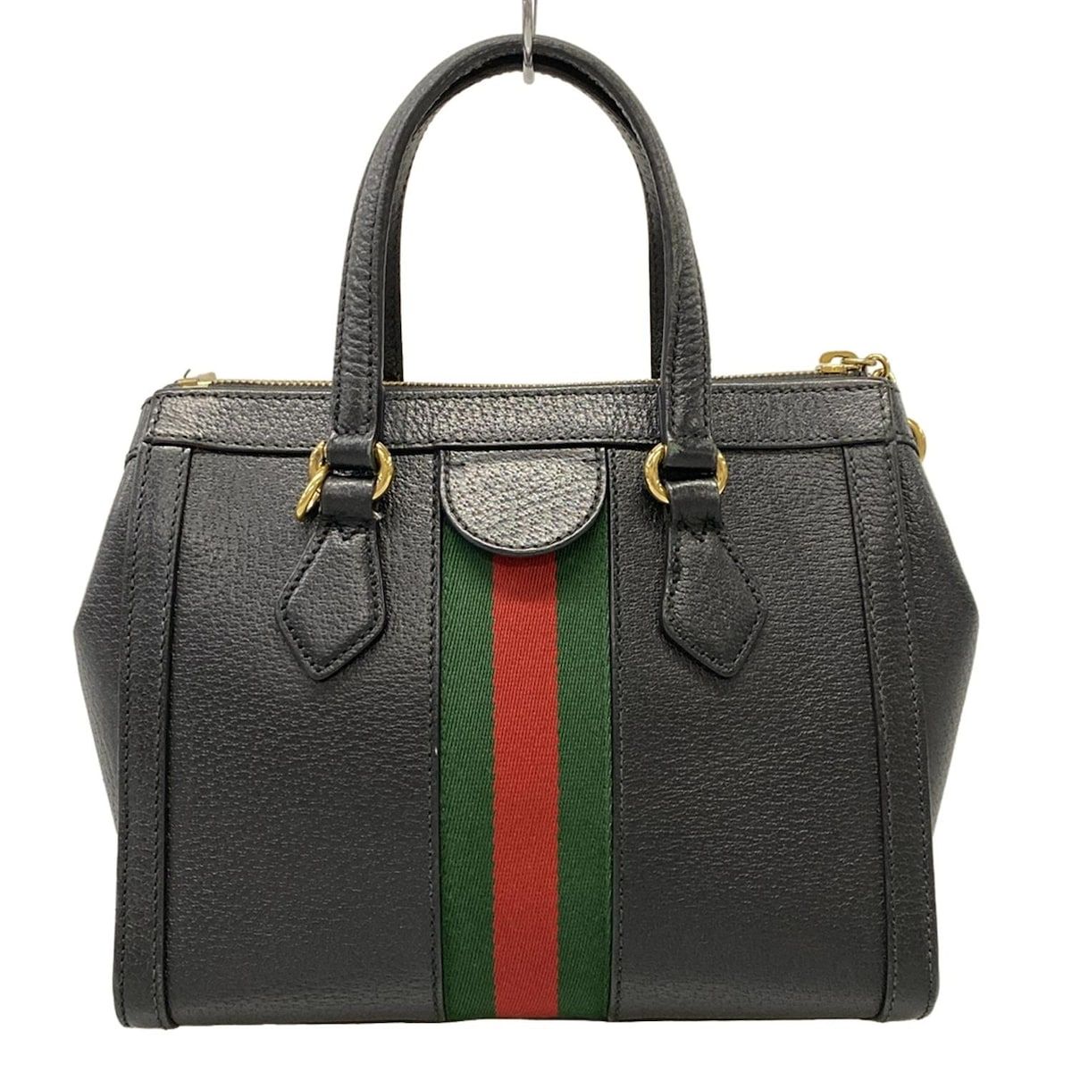 Gucci Handbag Ophidia Black Green Red Leather — view 3