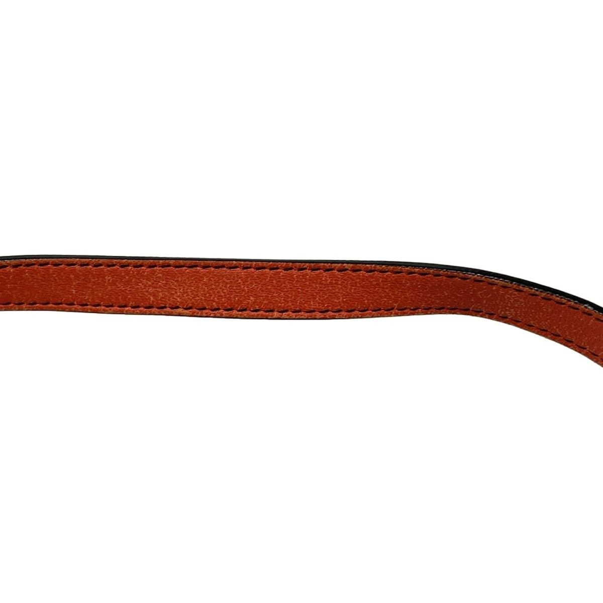 Bottega Veneta Shoulder Bag Red Dark Brown Multi Chain Stitch Leather — view 9